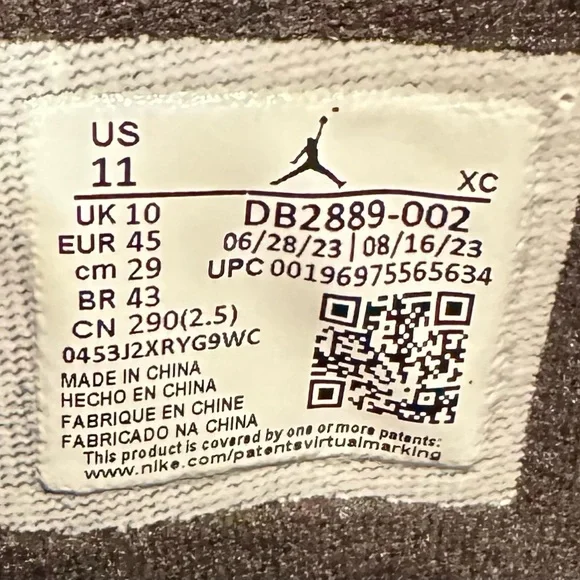 AIR JORDAN 1 HIGH GORE TEX - CEMENT GREY DARK CHARCOAL - SIZE 11 (DB2889 002) - Picture 7 of 7